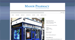 Desktop Screenshot of manorpharmacy.ie